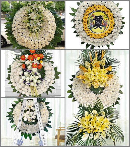 江苏扬州仪征市新集镇八桥村花圈速递